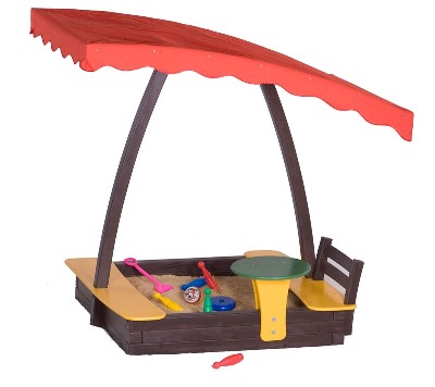 Песочница на детской площадке Песочница на детской площадке