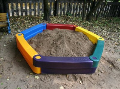 Песочница на детской площадке Песочница на детской площадке