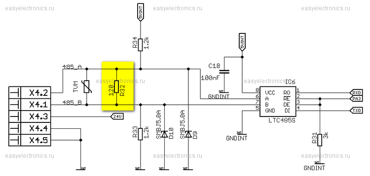 Интерфейс RS-485 Интерфейс RS-485
