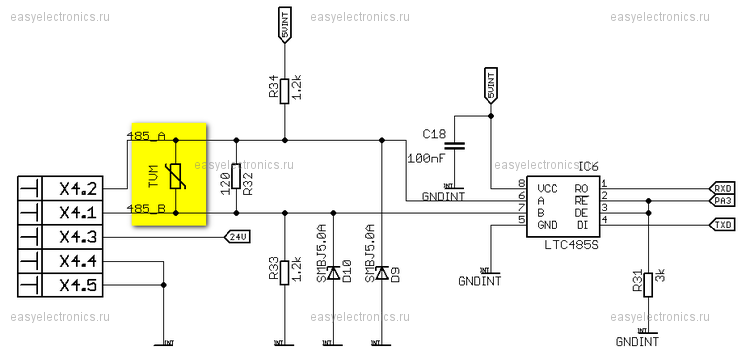Интерфейс RS-485 Интерфейс RS-485