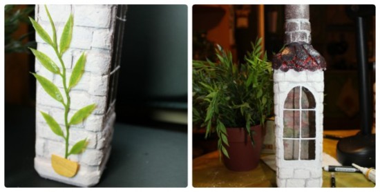 Украшение (декупаж) подарочной бутылки для праздничного стола своими руками Украшение (декупаж) подарочной бутылки для праздничного стола своими руками