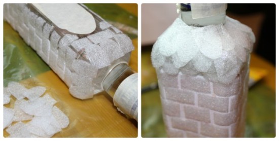 Украшение (декупаж) подарочной бутылки для праздничного стола своими руками Украшение (декупаж) подарочной бутылки для праздничного стола своими руками