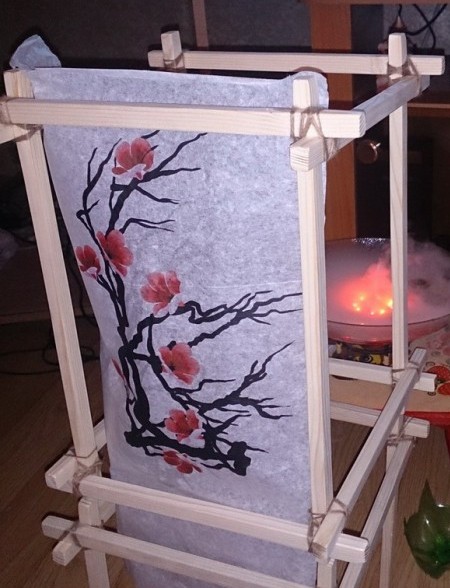 Светильник в японском стиле своими руками Светильник в японском стиле своими руками