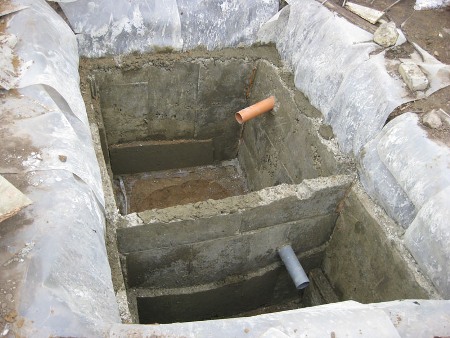 Строительство септика из бетона своими руками Строительство септика из бетона своими руками