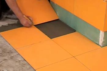 Этапы, операции укладки плитки на пол