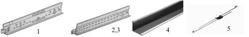 Элементы подвесной системы потолка Элементы подвесной системы потолка