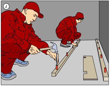 Регулируемые лаги или полы на регулируемых лагах Регулируемые лаги или полы на регулируемых лагах