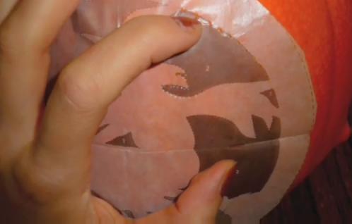 Светильник из тыквы